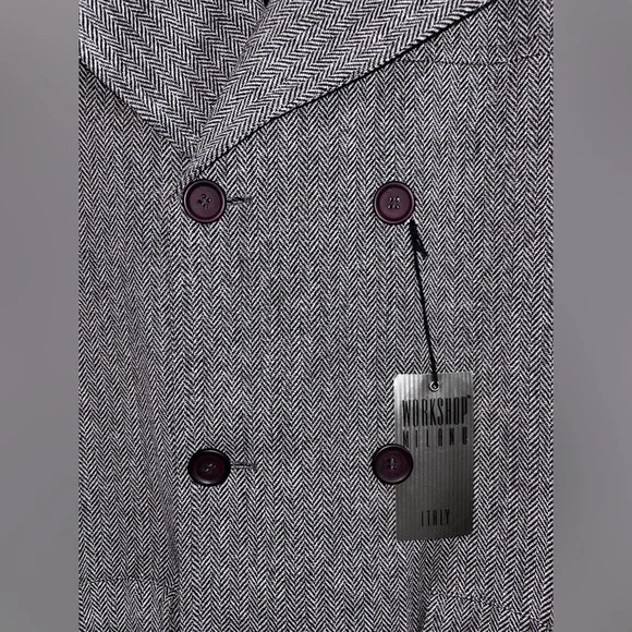 Vintage Workshop Milano Gray Trench Coat - Picture 2 of 12